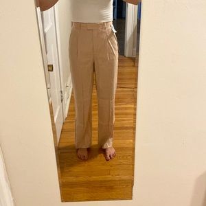 High waisted pants with wide leg